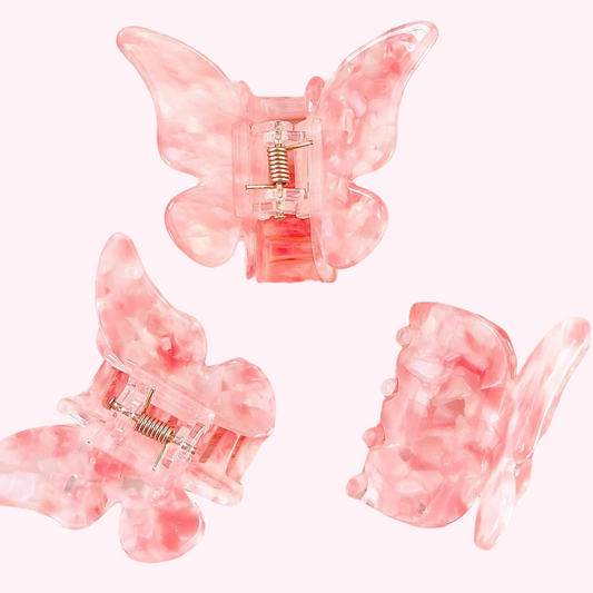 Glossy Butterfly Hair Claw